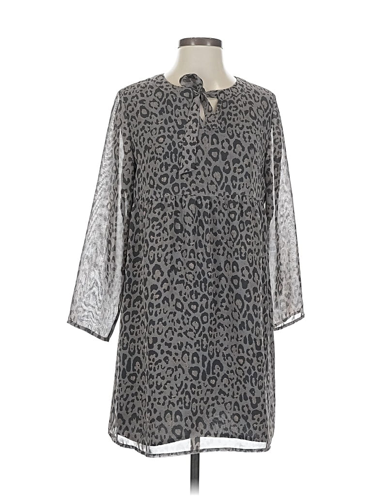 Pre-owned Ann Taylor Loft Outlet Casual Dress In Gray