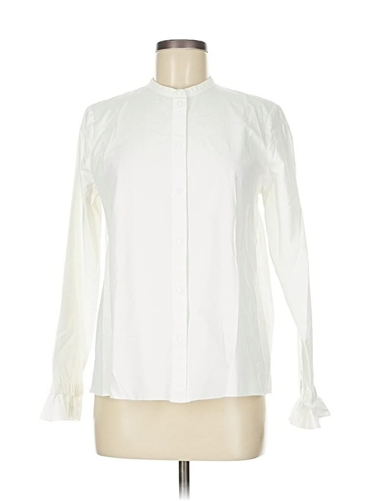 Pre-owned Paris Atelier & Other Stories Long Sleeve Blouse In White