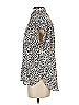 Ann Taylor LOFT 100% Polyester Animal Print Ivory Sleeveless Blouse Size S - photo 5