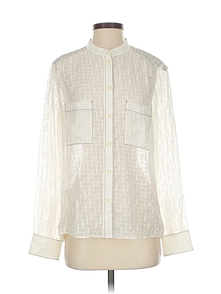 Bcbgmaxazria 3/4 Sleeve Blouse In White