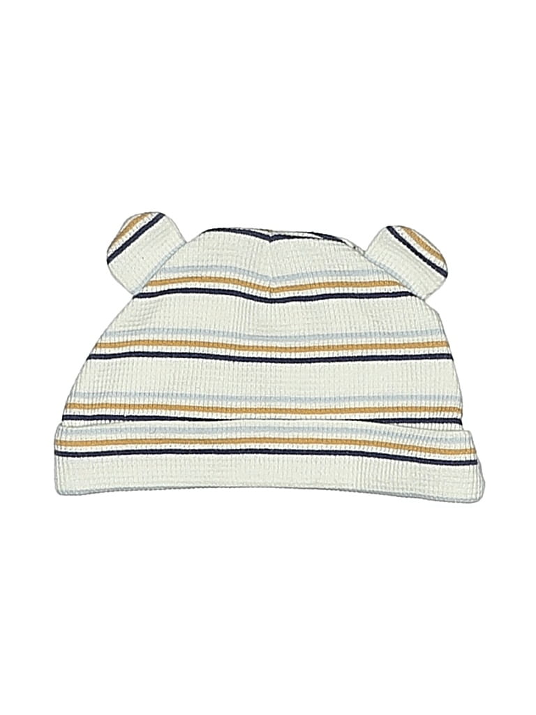 Pre-owned Carter's Babies' Beanie Hat In White