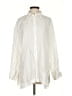 Zara Ivory Long Sleeve Button-Down Shirt Size XS - photo 1