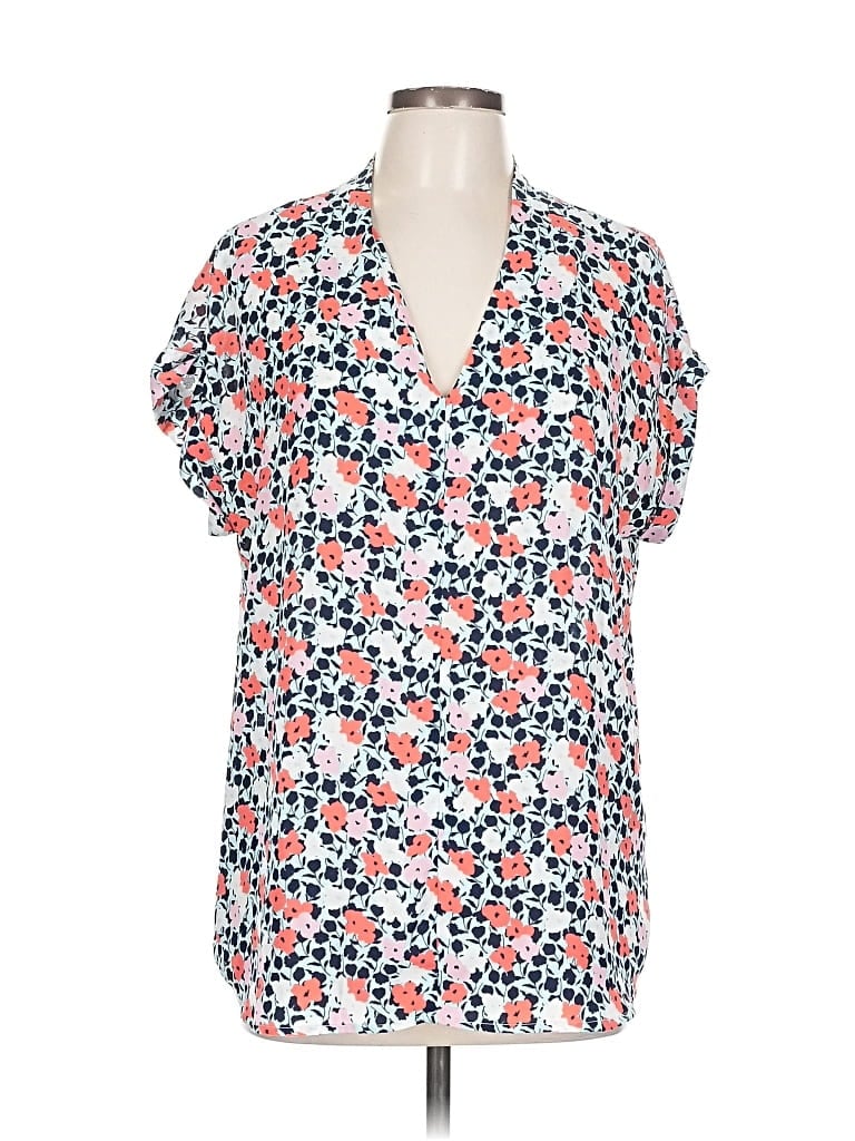 Pre-owned Pleione Short Sleeve Blouse In Pink