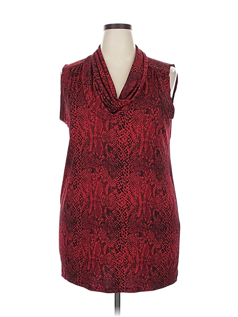 Pre-owned Michael Michael Kors Sleeveless Blouse In Red