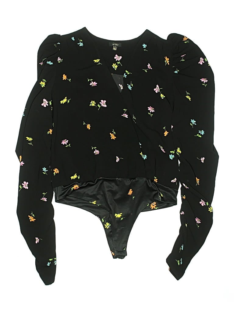 Click to view more detailed imagery on our partner's website Pre-owned Afrm Bodysuit In Black