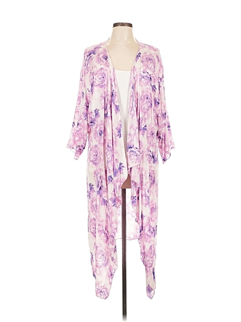 Pre-owned Lularoe Kimono In Purple