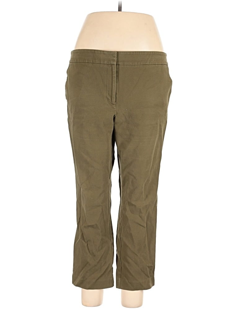 Pre-owned Ann Taylor Factory Khaki Pant In Green