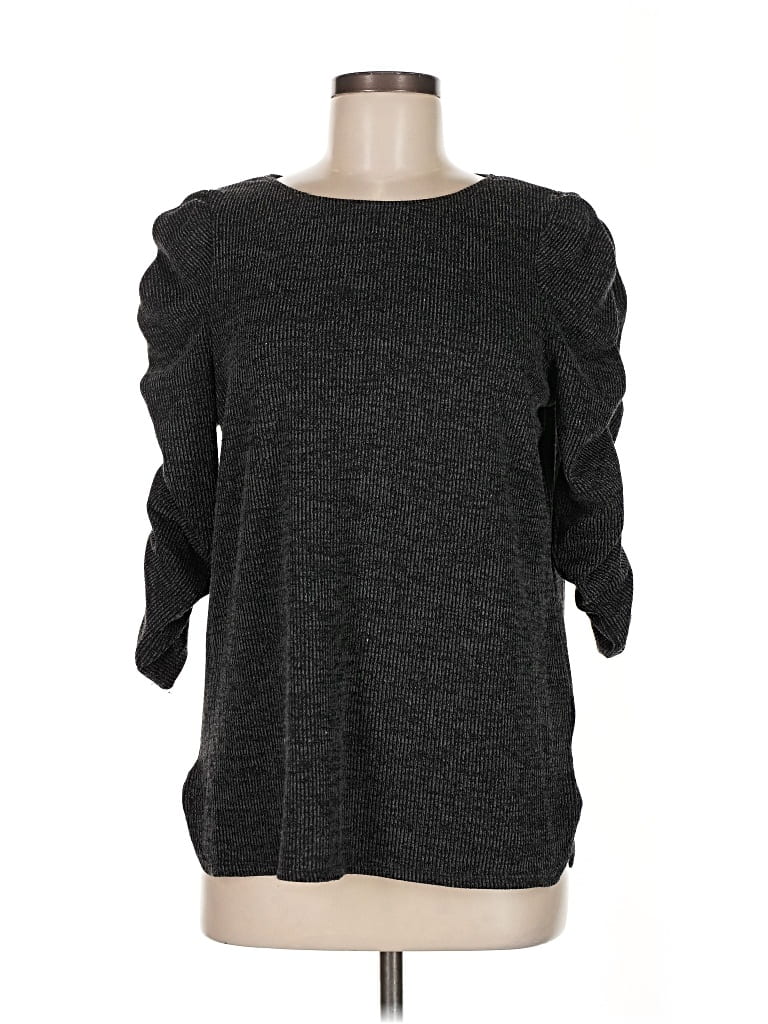 Pre-owned Max Studio Pullover Sweater In Gray