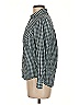 Fox Checkered-gingham Teal Long Sleeve Button-Down Shirt Size M - photo 5