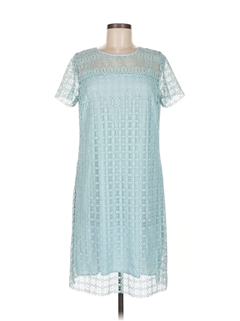 Pre-owned Ann Taylor Loft Casual Dress In Blue