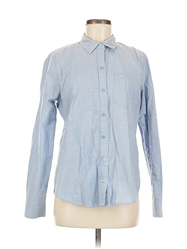 ABERCROMBIE & FITCH Pre-owned Long Sleeve Blouse In Blue