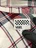 Vans Plaid Burgundy Long Sleeve Button-Down Shirt Size S - photo 7