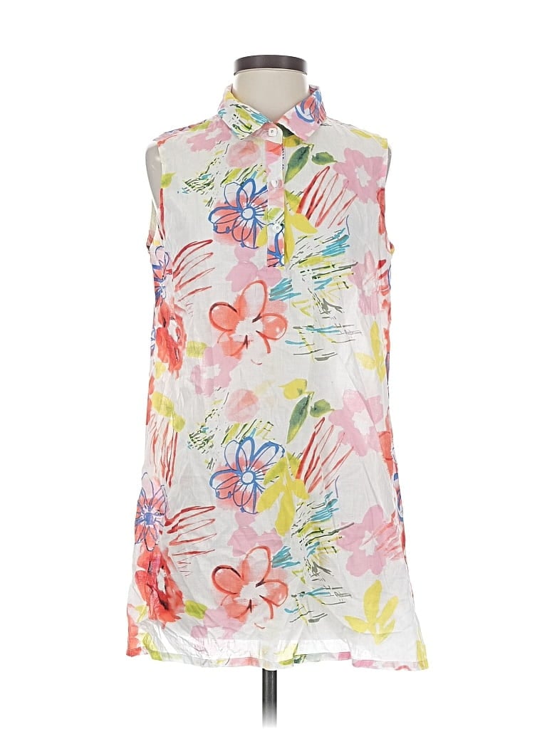 Pre-owned Assorted Brands Sleeveless Blouse In White