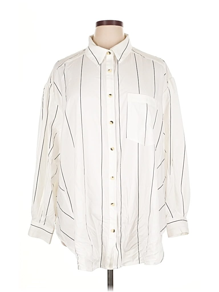 Click to view more detailed imagery on our partner's website Pre-owned Bibi Long Sleeve Blouse In White