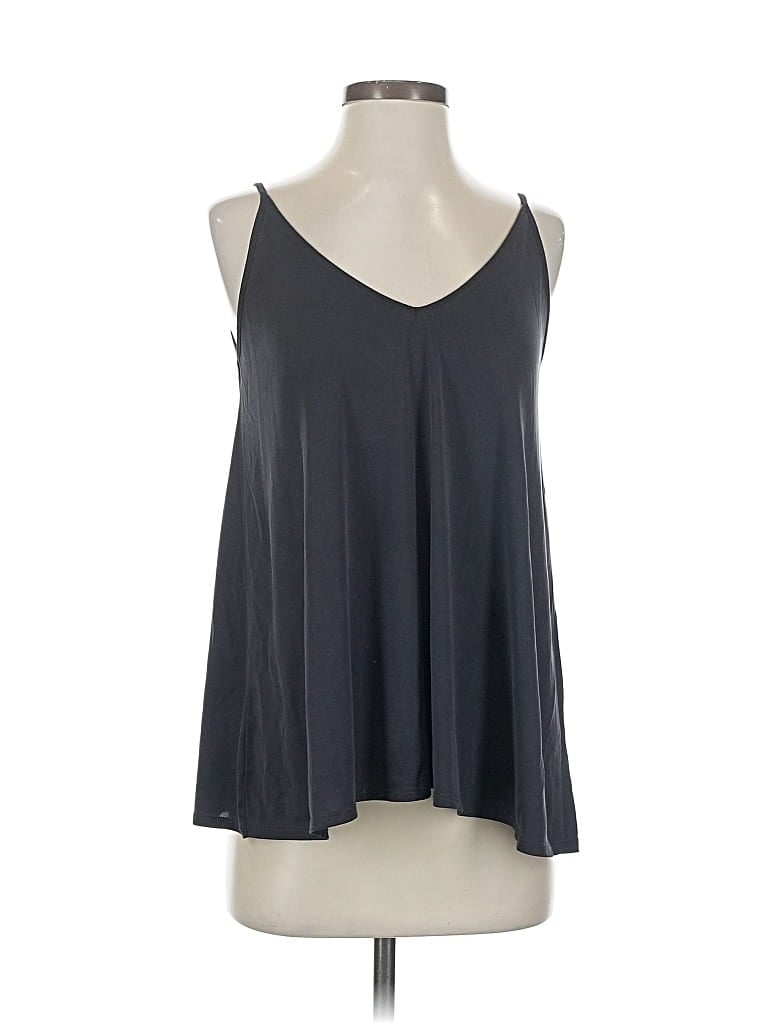 Pre-owned Silence And Noise Sleeveless Top Gray Halter Neckline Tops