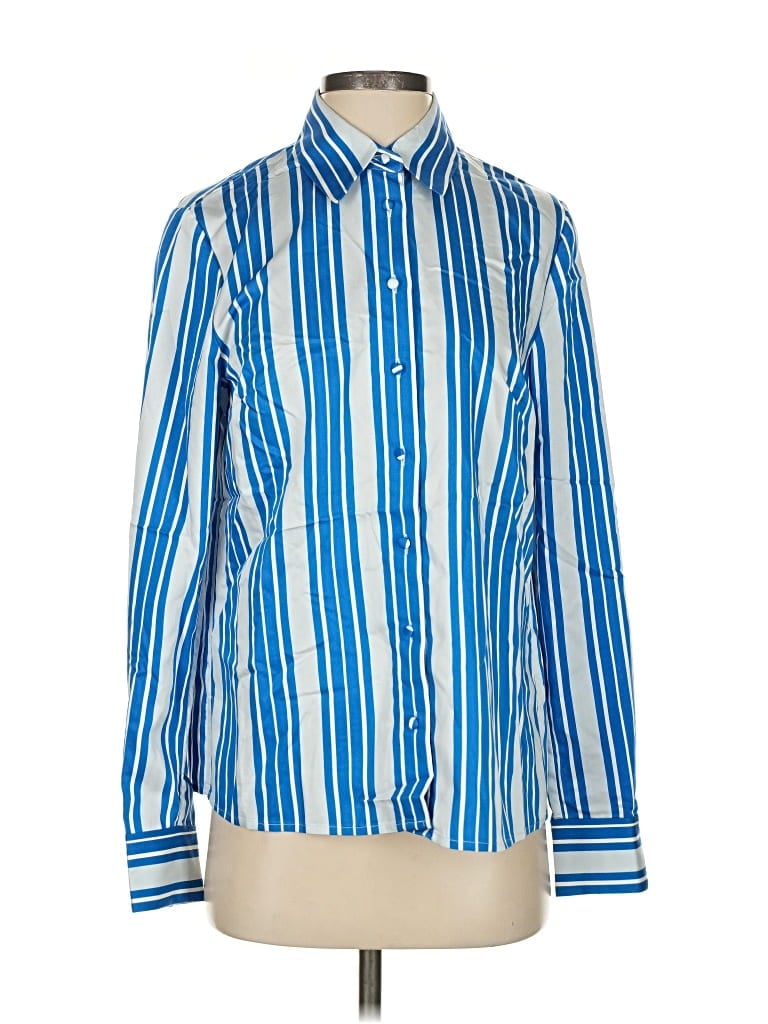 Boden Long Sleeve Button Down Shirt In Blue