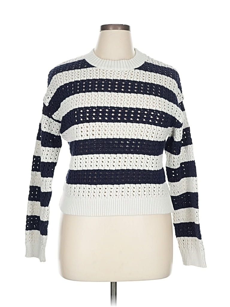 Pre-owned Universal Thread Pullover Sweater In White