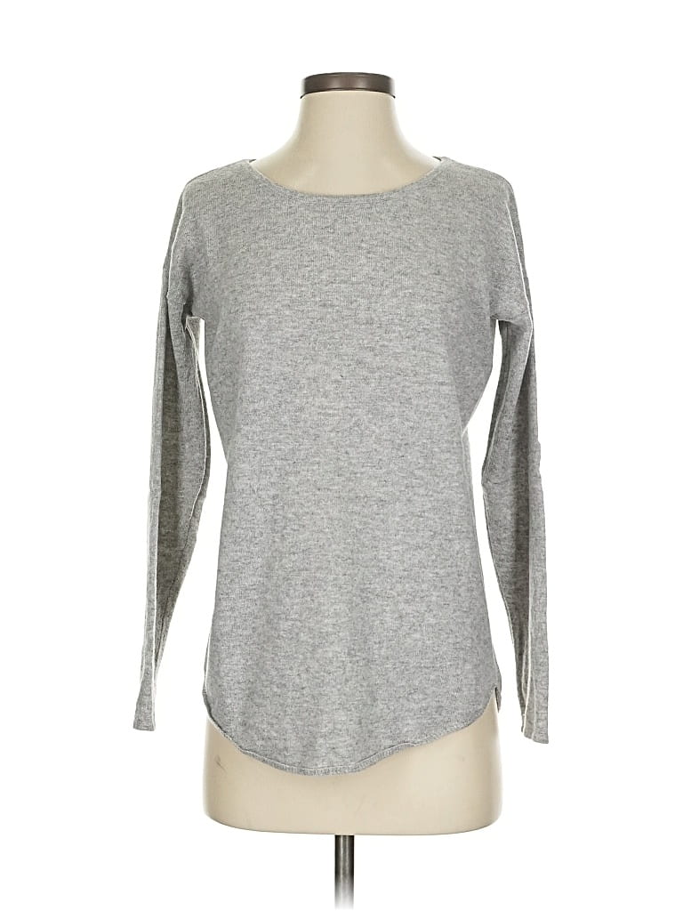 Pre-owned The Cashmere Project Cashmere Pullover Sweater In Silver