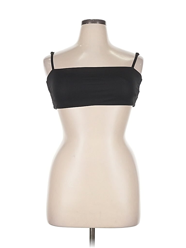 Click to view more detailed imagery on our partner's website Pre-owned Andie Tank Top Black Strapless Neckline Tops