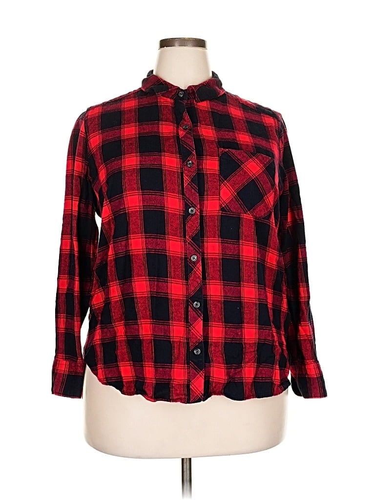 WOOLRICH Pre-owned Long Sleeve Button Down Shirt In Red