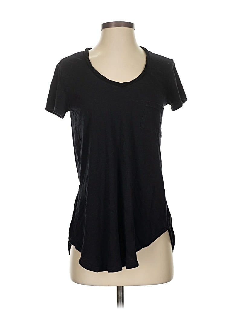Pre-owned Left Of Center Short Sleeve T-shirt In Black