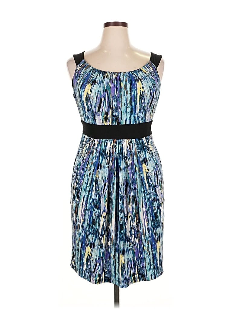 Pre-owned Ab Studio Cocktail Dress In Blue