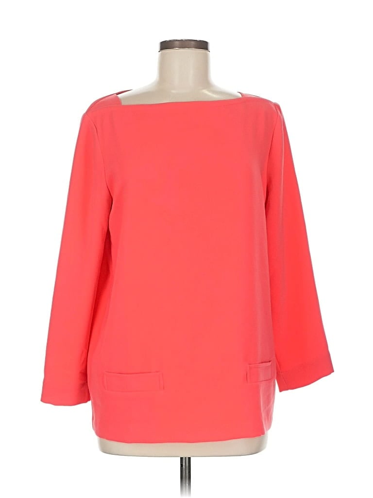 Pre-owned Ann Taylor Loft 3/4 Sleeve T-shirt In Red