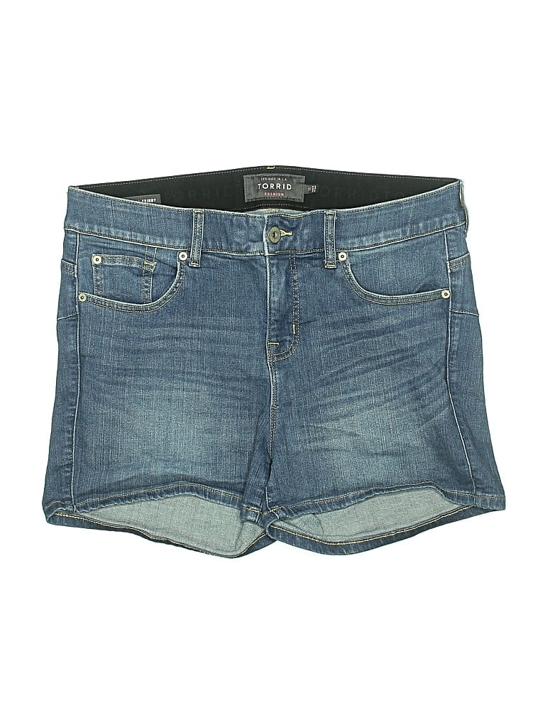 Pre-owned Torrid Denim Shorts In Blue