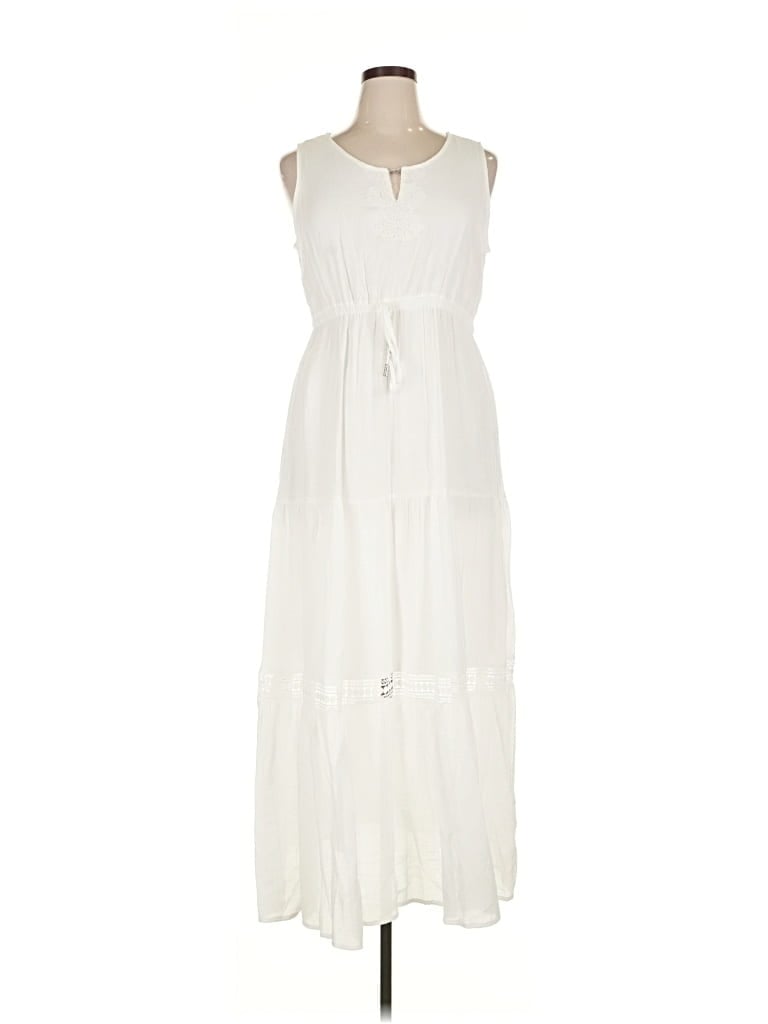 Pre-owned Assorted Brands Casual Dress In White