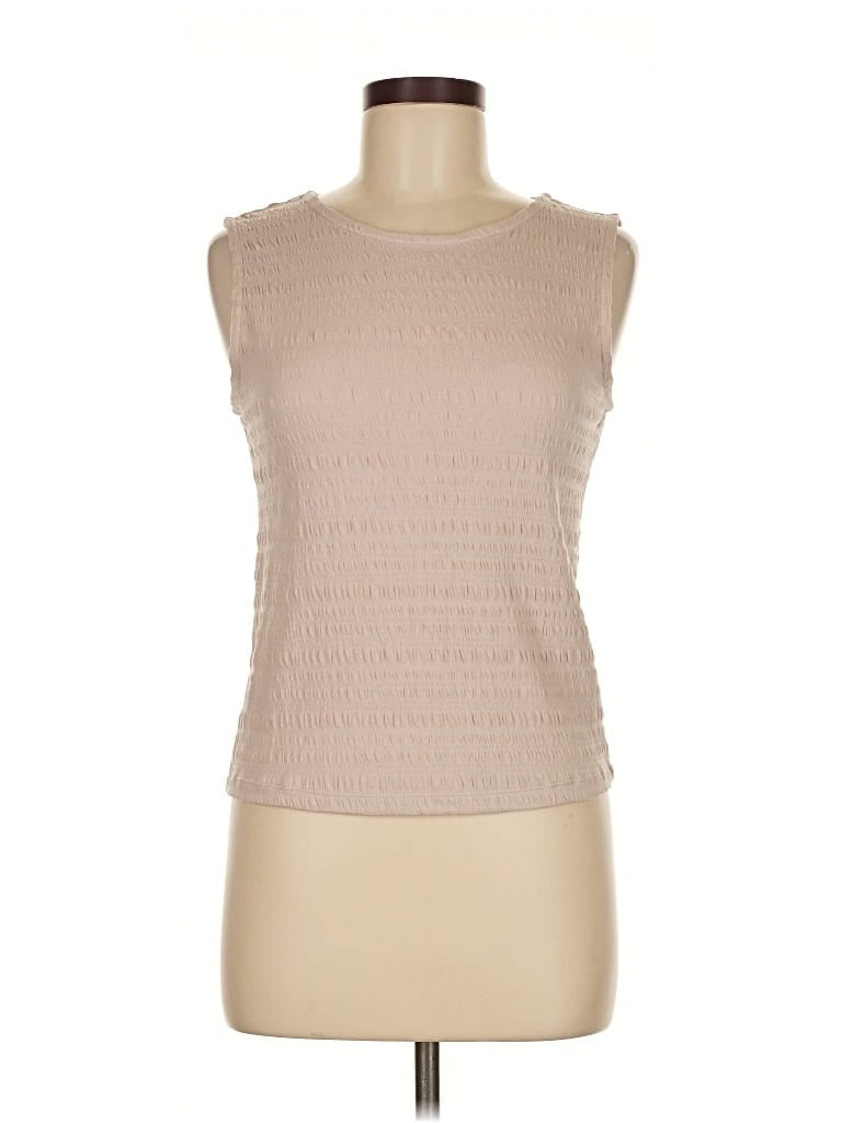 Pre-owned C&c California Sleeveless T-shirt In Brown