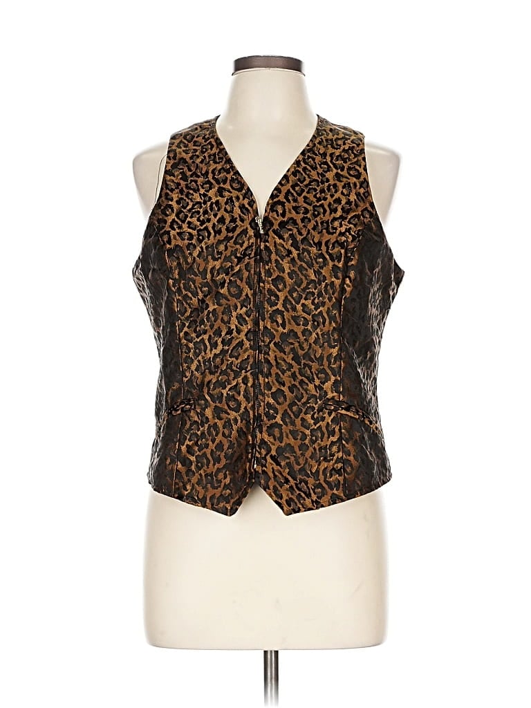 Pre-owned Jacqueline Ferrar Vest In Black
