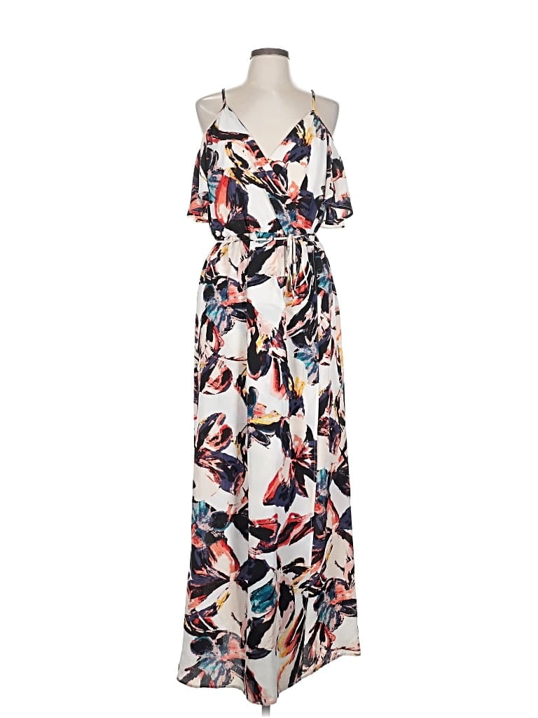 Pre-owned Bar Iii Casual Dress In White