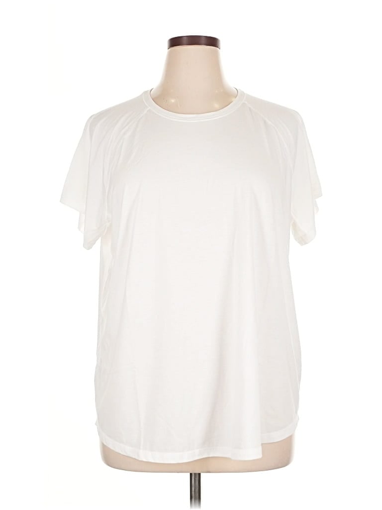 Pre-owned Tek Gear Short Sleeve T-shirt In White