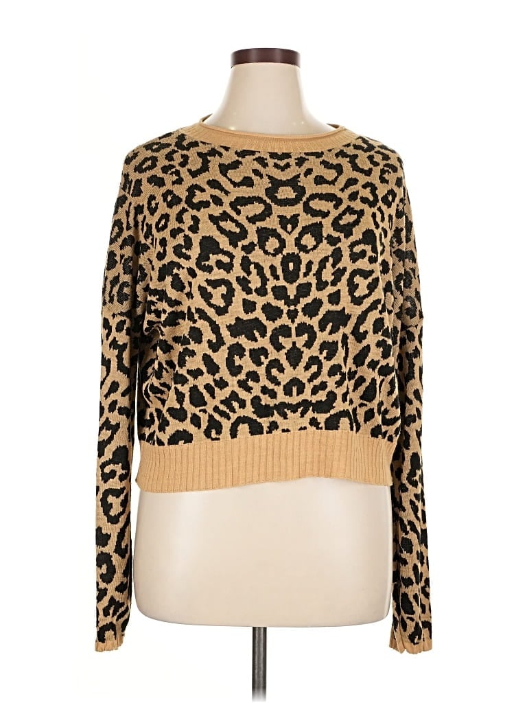 Pre-owned Apt. 9 Pullover Sweater In Gold