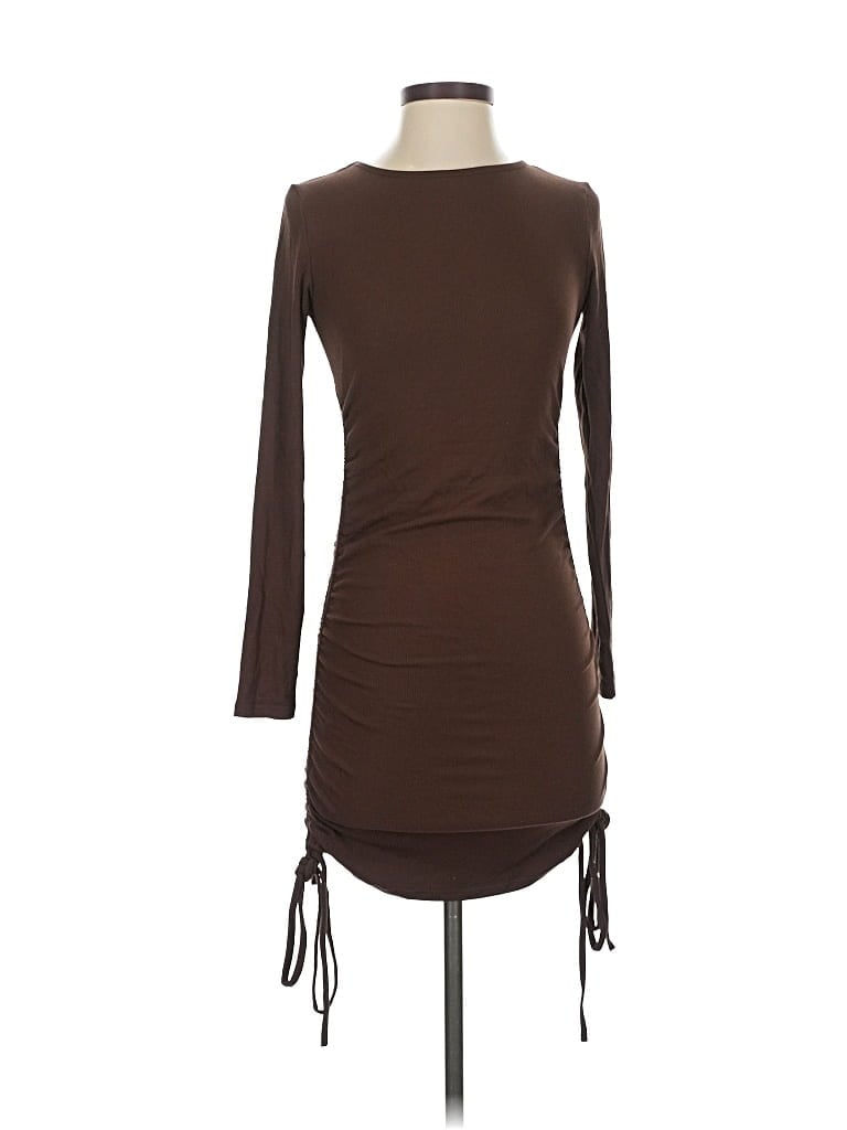 Pre-owned Assorted Brands Casual Dress In Brown