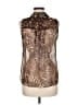 Worth Animal Print Brown Sleeveless Blouse Size 6 - photo 2