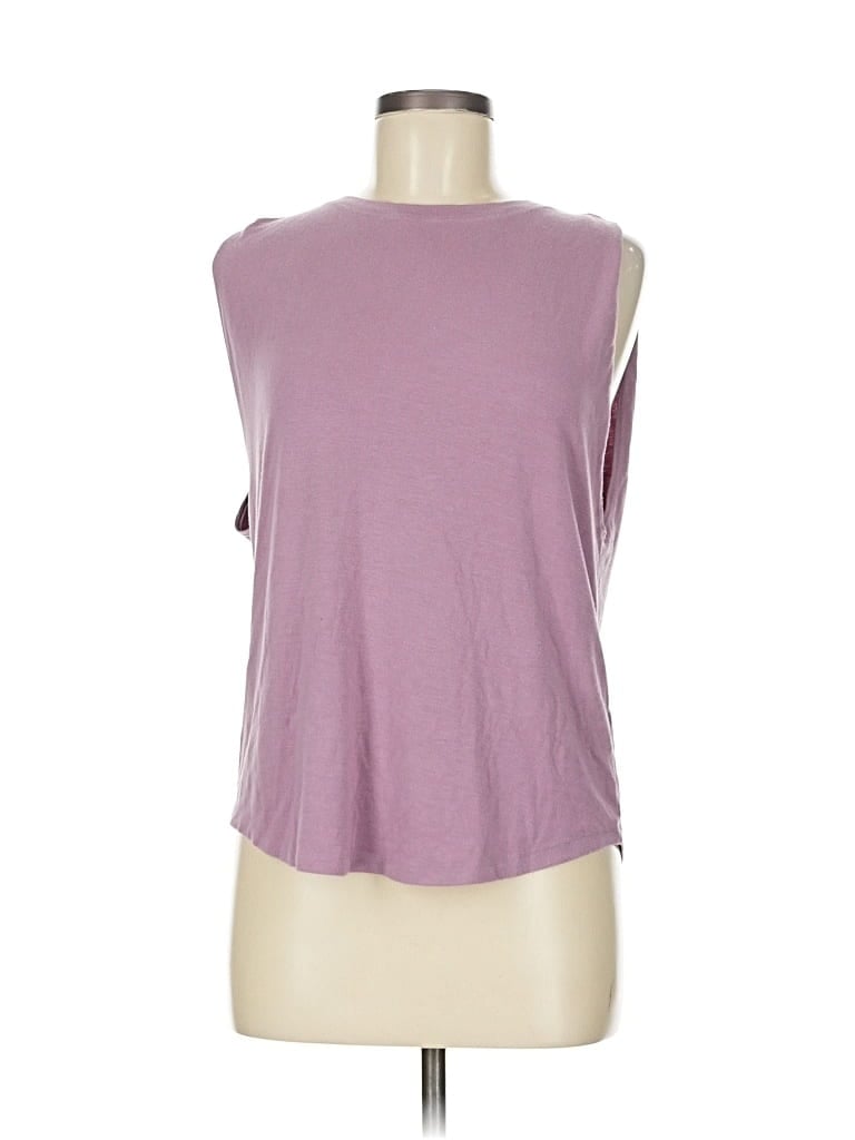 Pre-owned Athleta Sleeveless T-shirt In Purple