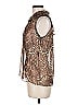 Worth Animal Print Brown Sleeveless Blouse Size 6 - photo 5