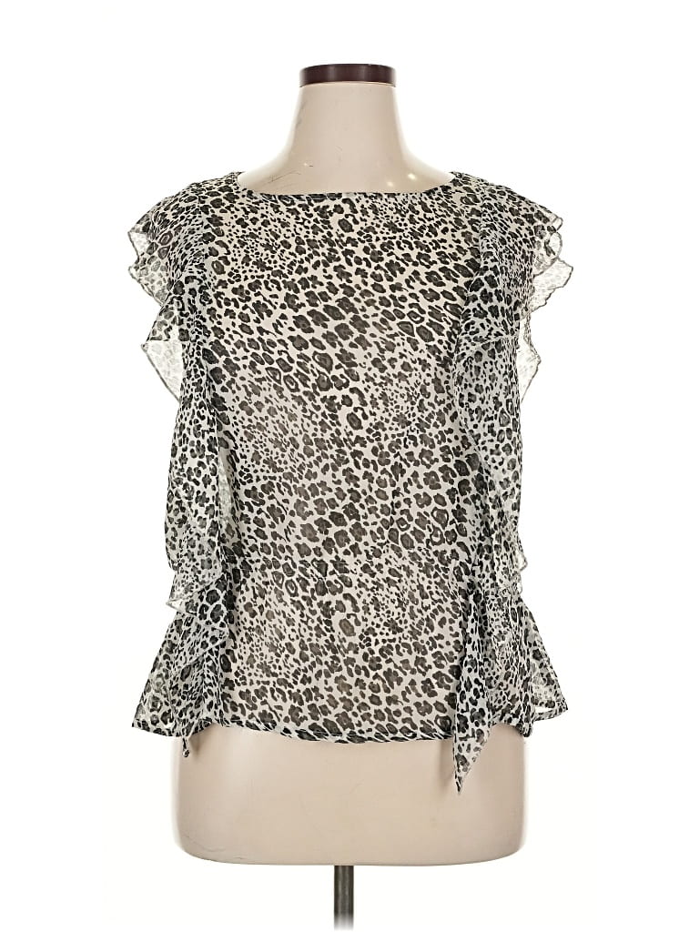 Pre-owned Susie Rose Sleeveless Blouse In Silver