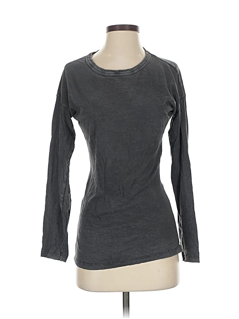 Pre-owned Aerie Long Sleeve T-shirt In Gray