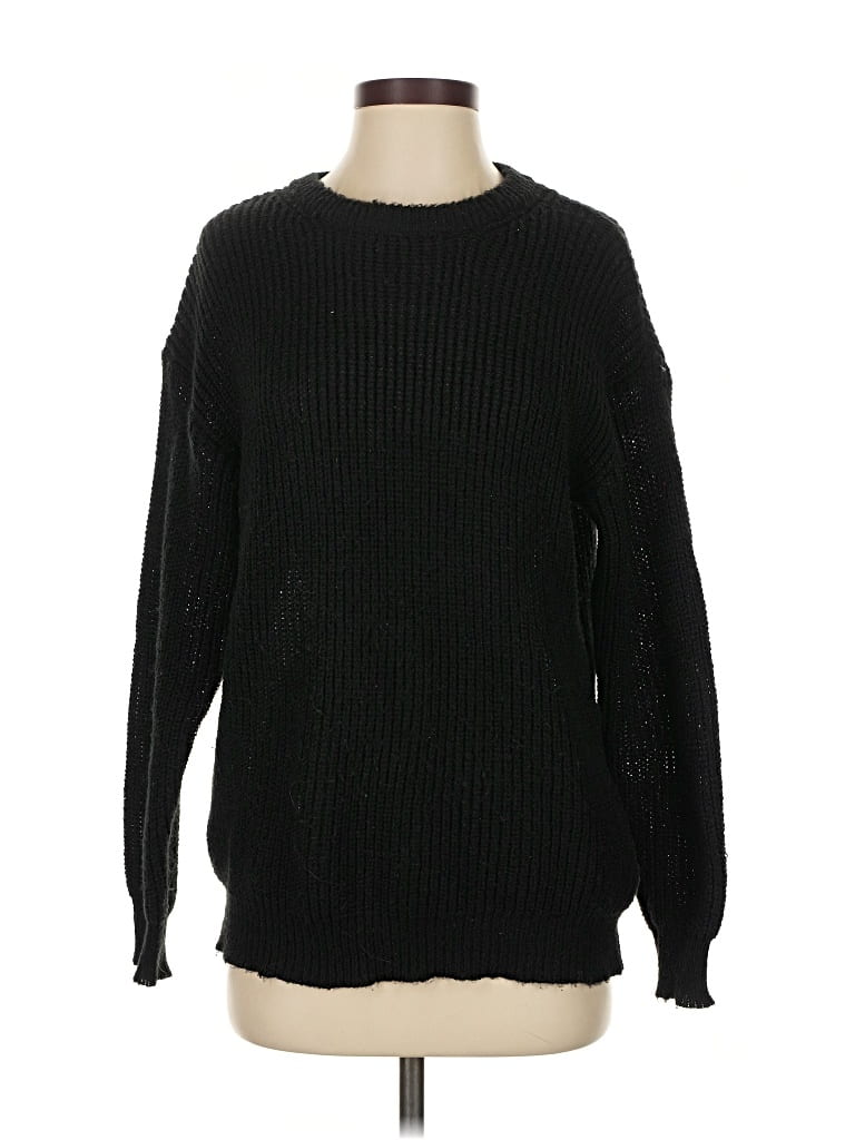 Pre-owned Unbranded Pullover Sweater In Black
