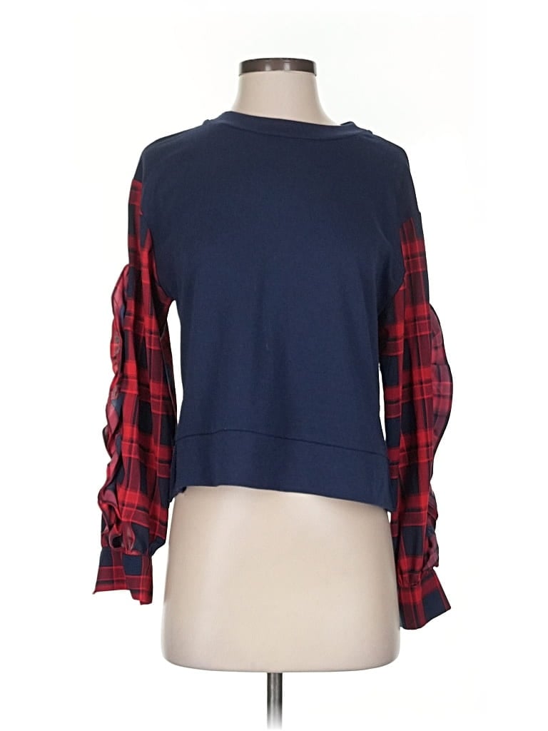 Pre-owned Design Lab Lord & Taylor Pullover Sweater In Blue