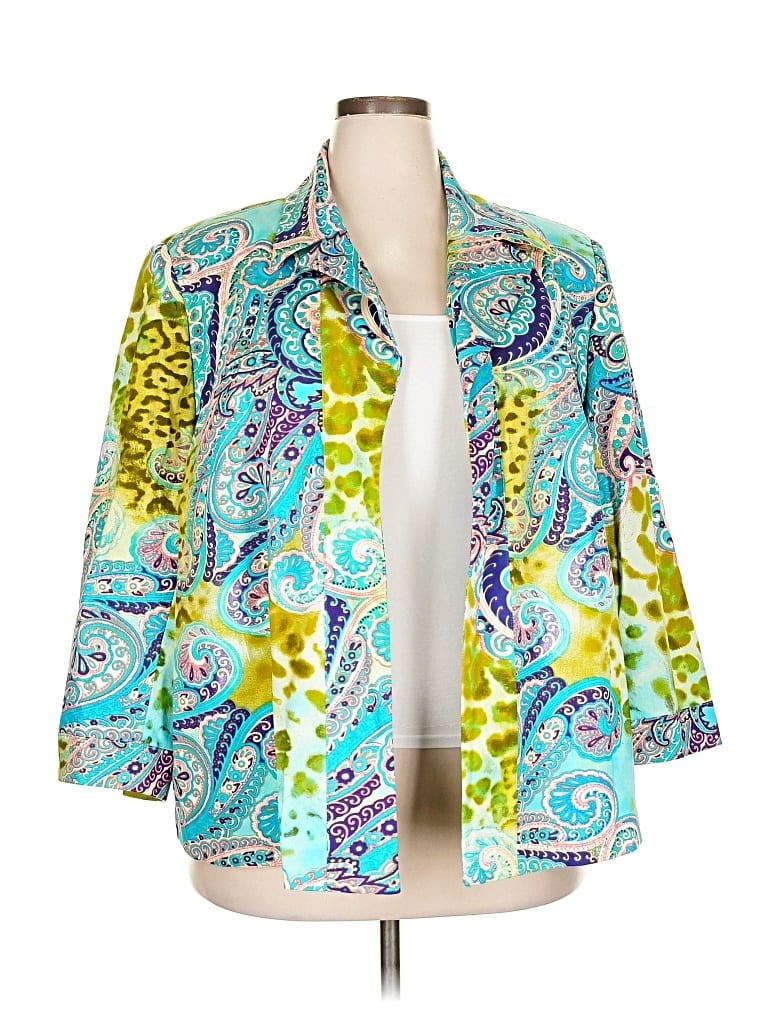 Pre-owned Harve Benard By Benard Holtzman Blazer Jacket In Blue