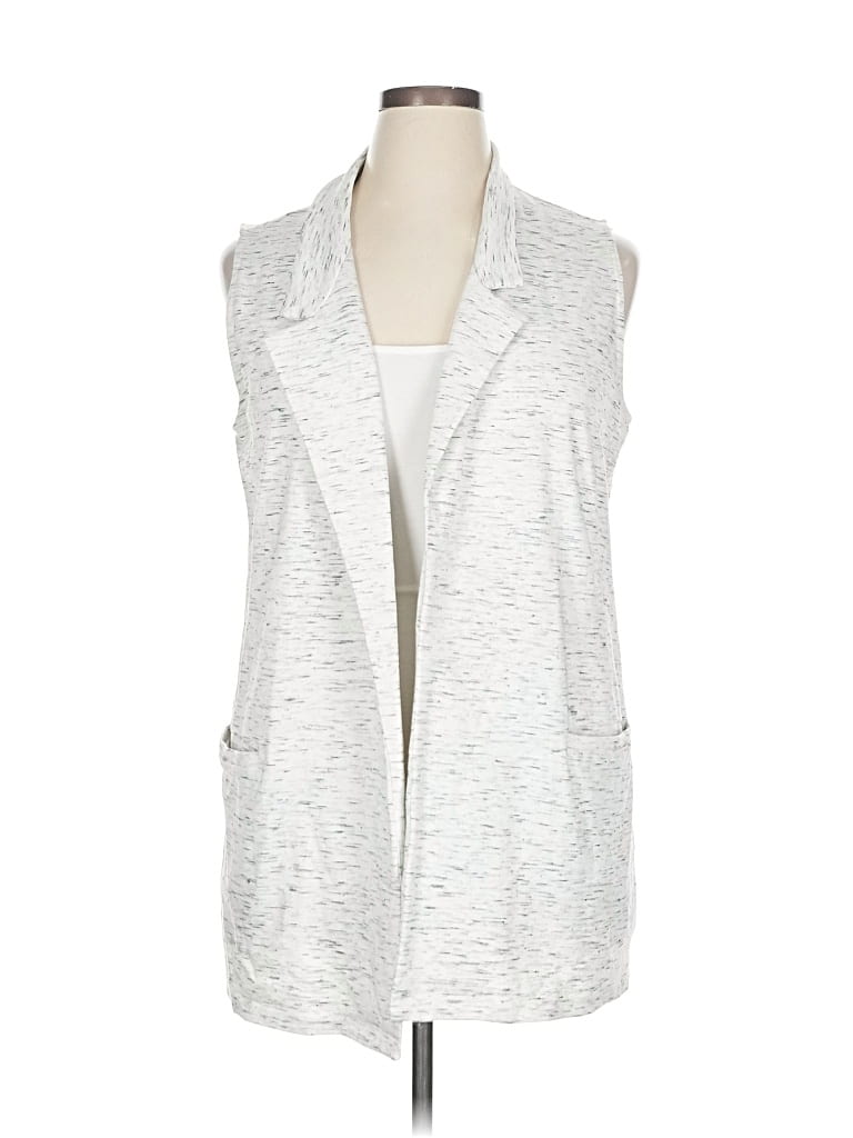 Pre-owned Bobeau Sweater Vest In Silver
