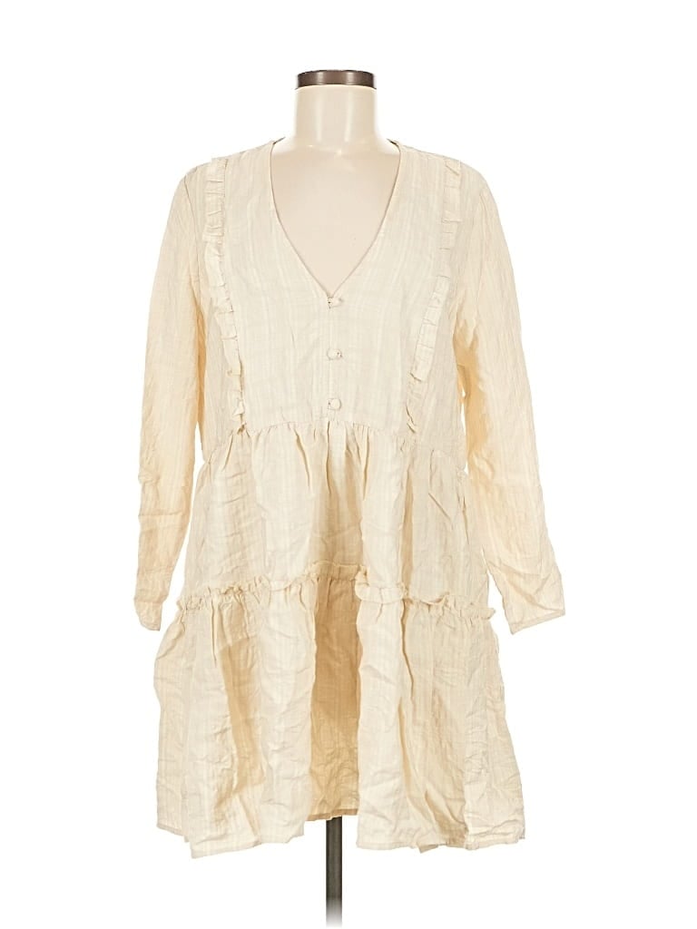 Pre-owned Miss Love Casual Dress In White