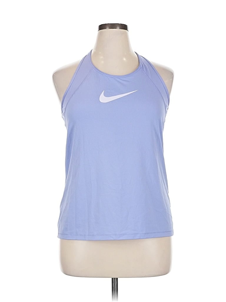 Pre-owned Nike Active Tank Top In Blue