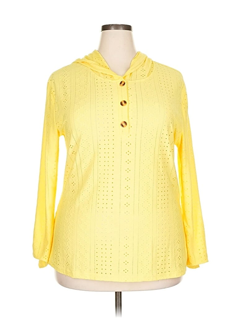 Pre-owned Unbranded Pullover Sweater In Yellow