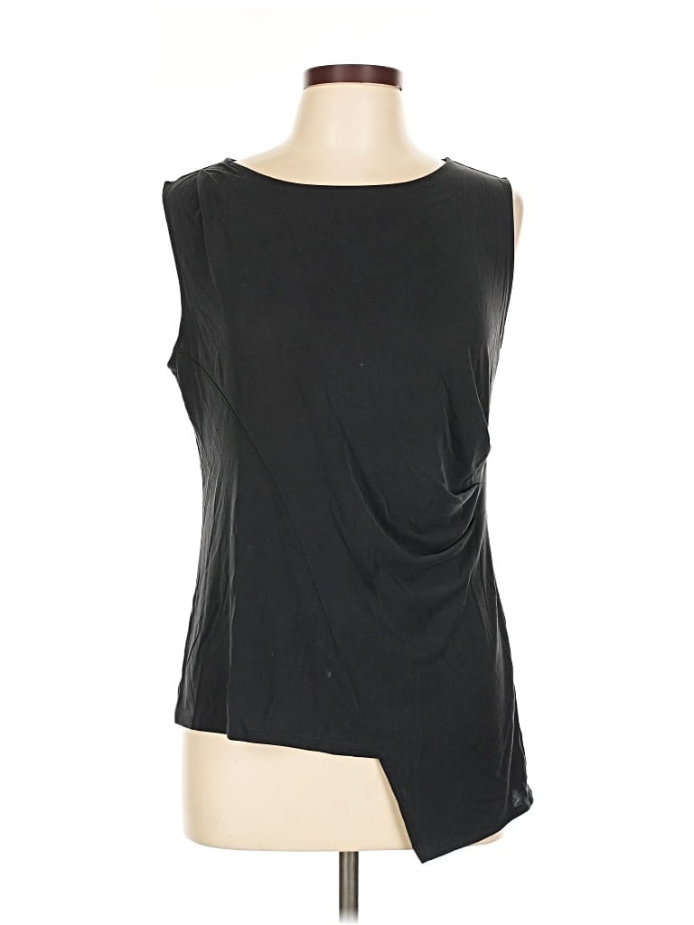Pre-owned Bar Iii Sleeveless T-shirt In Black