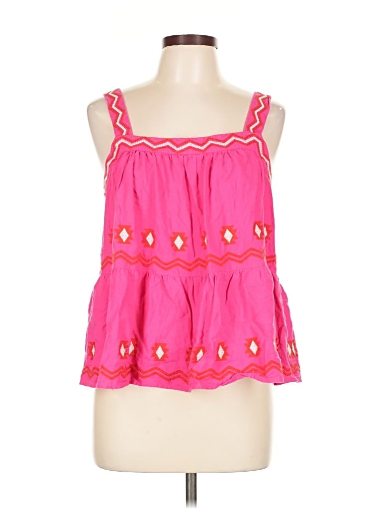 Pre-owned Ann Taylor Loft Sleeveless Blouse In Pink