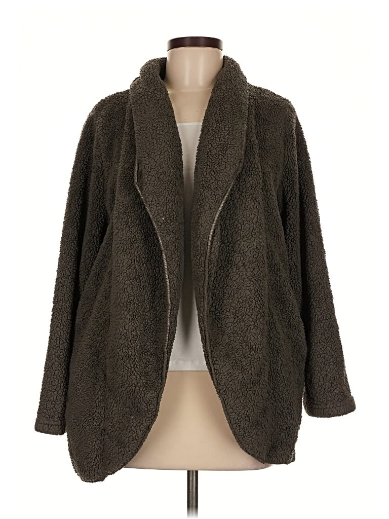 Pre-owned Cuddl Duds Coat In Brown